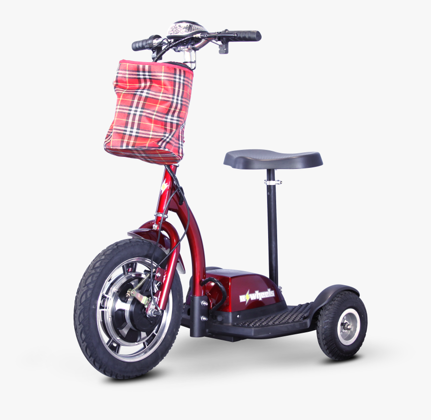 Ewheels Ew-18 Stand/ride Scooter With Folding Tiller - Adult Sit On Scooter, HD Png Download