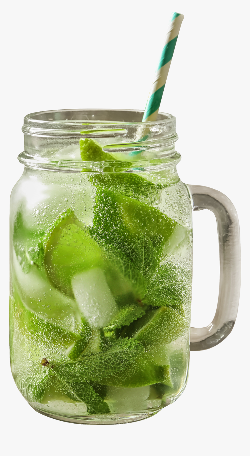 Mojito Mason Jar Png, Transparent Png