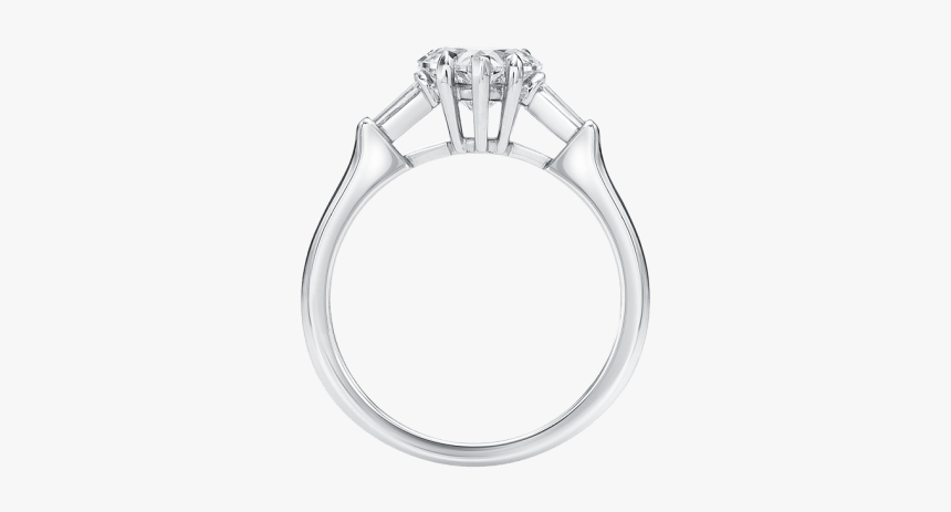 Classic - Tapered Baguette Engagement Ring Harry Winston, HD Png Download