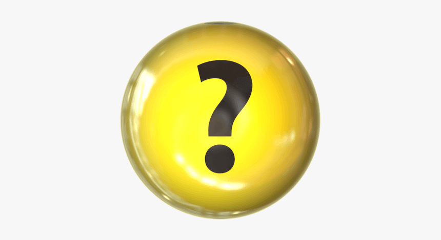 Question Mark On Yellow Sphere Answering How To Use - Je Sais Pas Png, Transparent Png