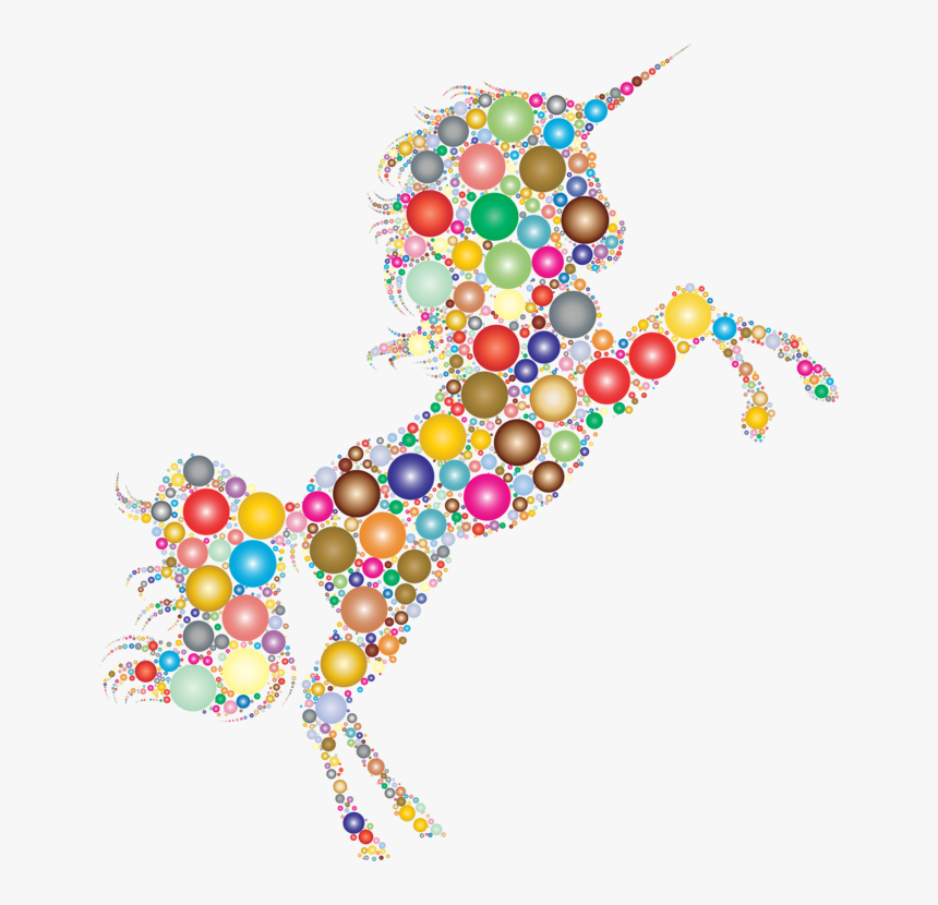 Art,jewellery,body Jewelry - Rainbow Unicorn Transparent Background, HD Png Download
