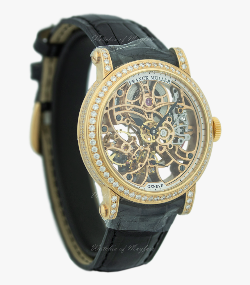 Franck Muller Round Skeleton Rose Gold & Diamond 7039 - Analog Watch, HD Png Download