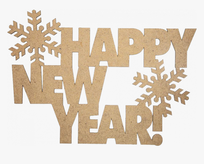 Надпись Happy New Year, HD Png Download
