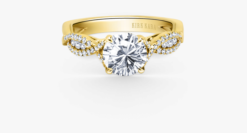 Pirouetta 18k Yellow Gold Engagement Ring Cottage Hill - Best Ring For Proposal, HD Png Download