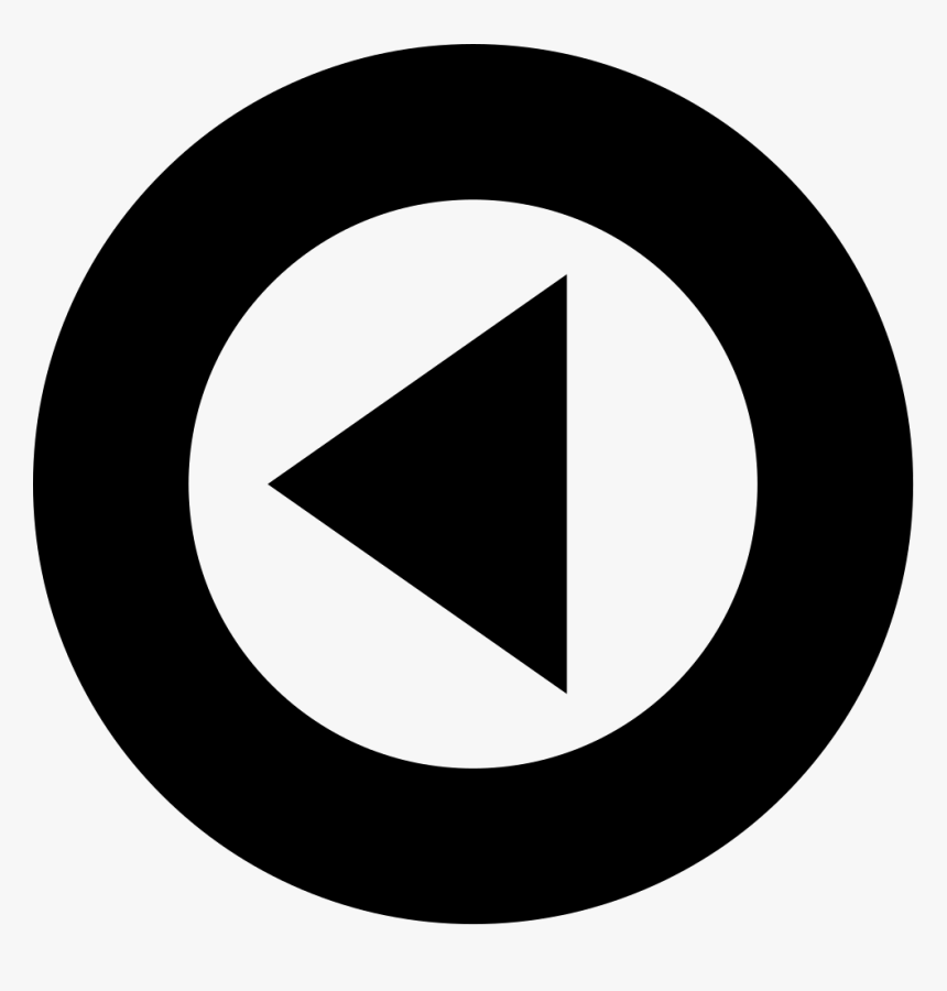 Left Back Arrow In Circular Button - Circle, HD Png Download