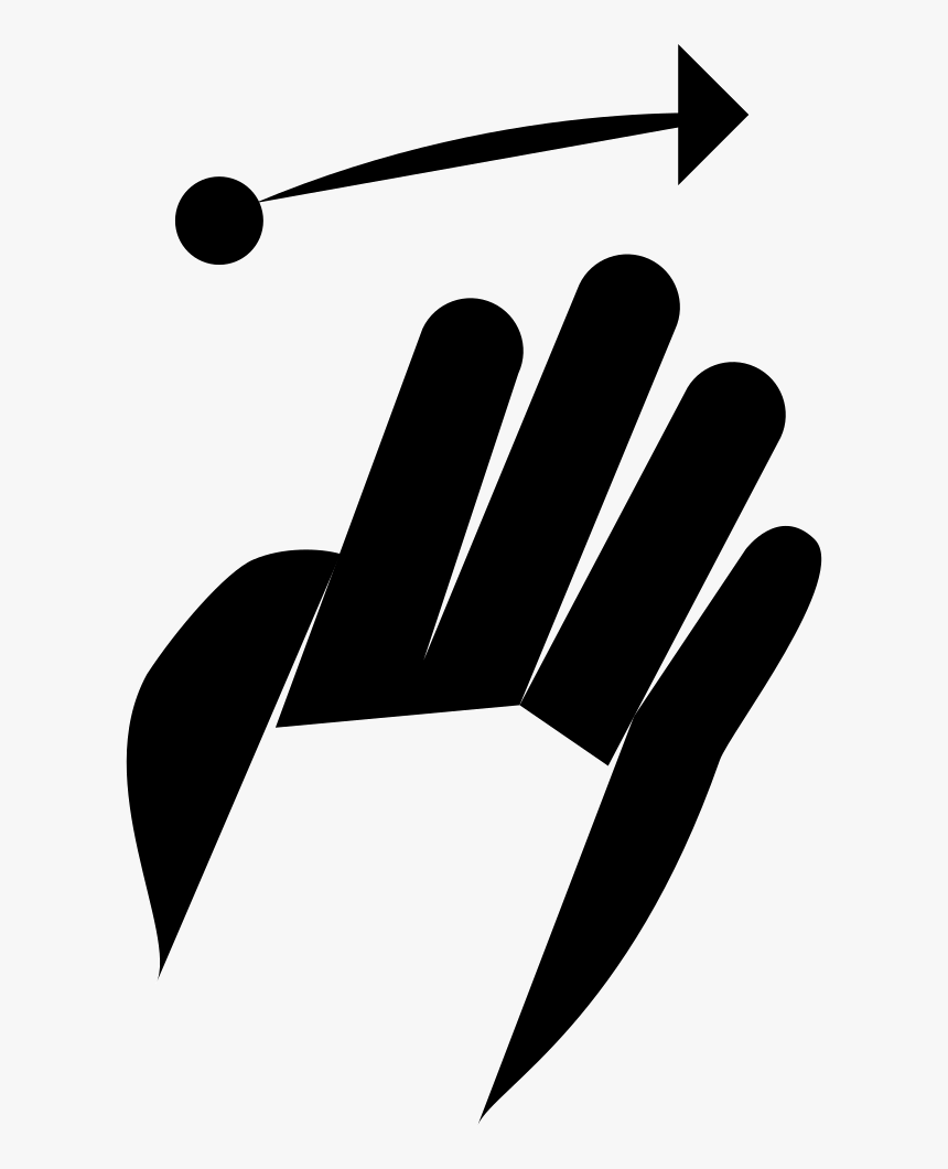 Gesture F Swipe Right - Illustration, HD Png Download