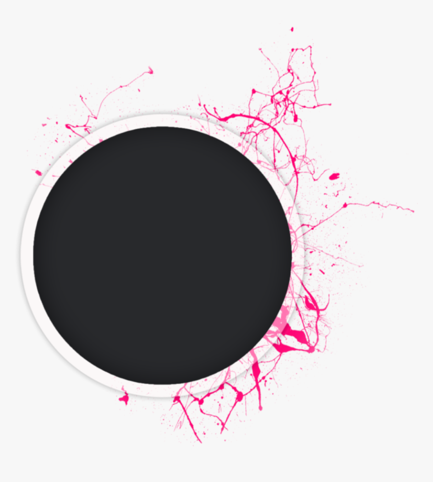 #circle #circles #splash #red #black - Circle, HD Png Download