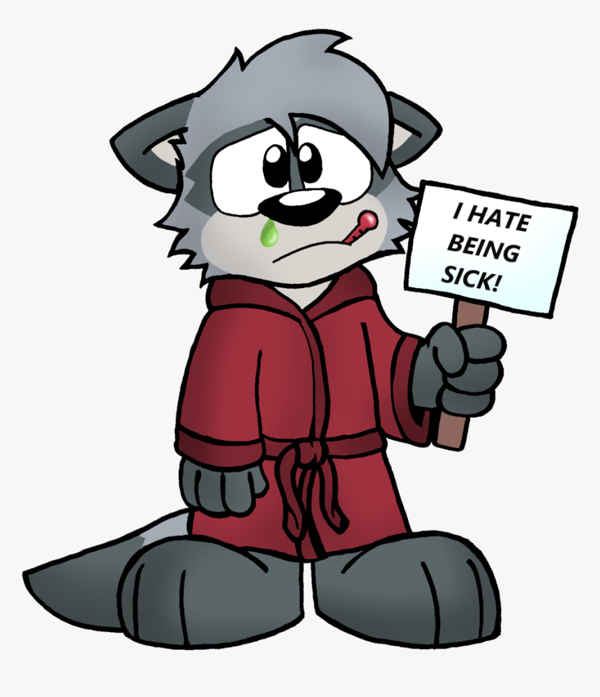 Sick Cartoons - Hate To Get Sick, HD Png Download