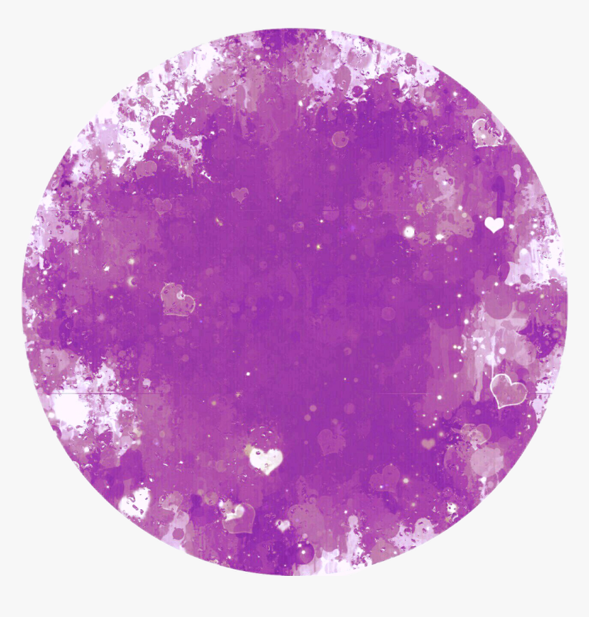 #sticker #freetoedit #purple #heart #background And - Circle, HD Png Download