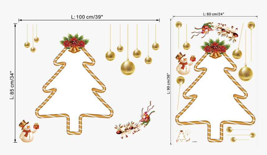 ต้น คริสต์มาส ติด กระจก, HD Png Download