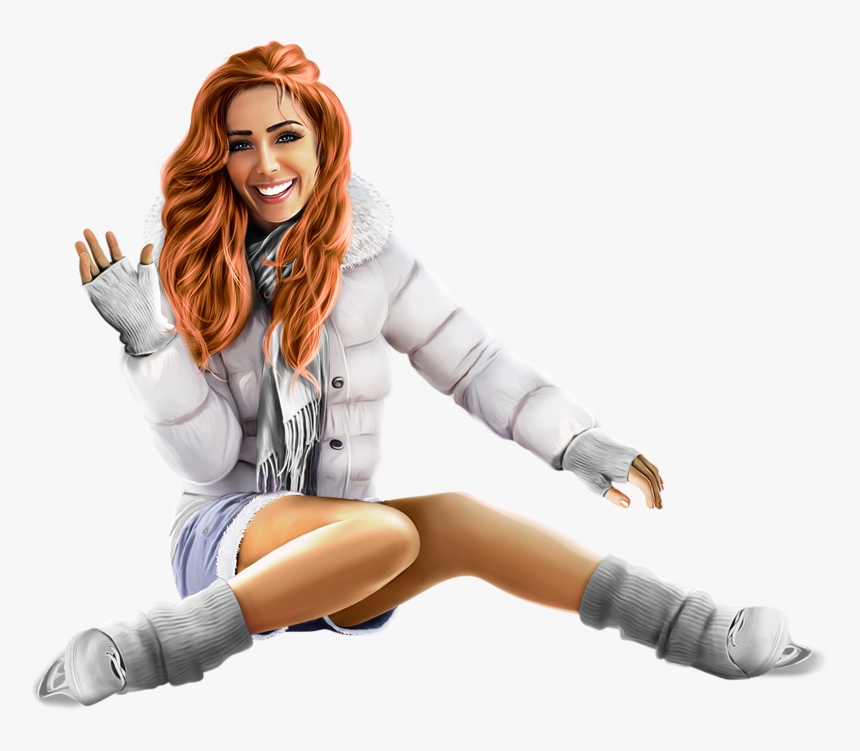 1hiver2 - Winterwoman Png, Transparent Png