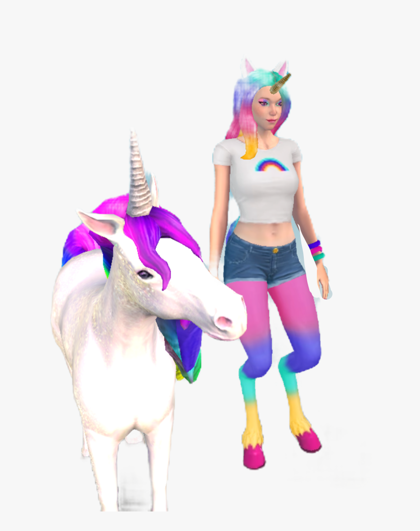 #picsart #isagonzl469 #unicorn #avakinlife #avakinunicorn - Unicorn Pet On Avakin Life, HD Png Download