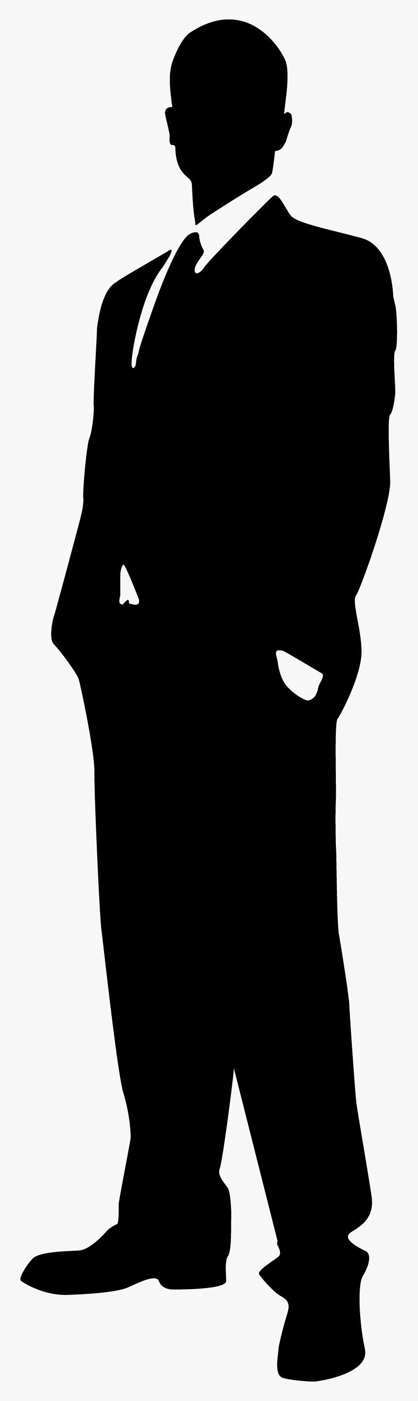 Transparent Man Praying Silhouette Png - Man In Suit Silhouette Png, Png Download