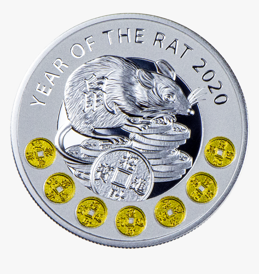 5 Gram Niue Year Of The Rat - 2020 Year Of Rat Coin, HD Png Download