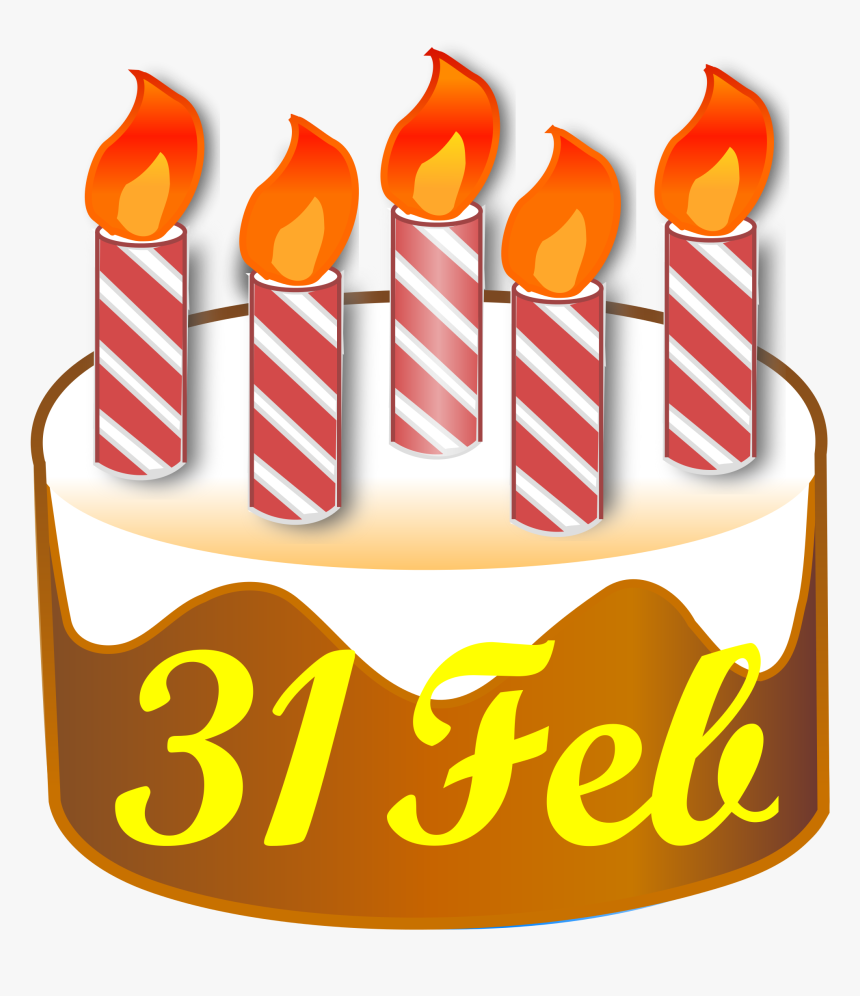 Birthday Cake 5 Candles, HD Png Download