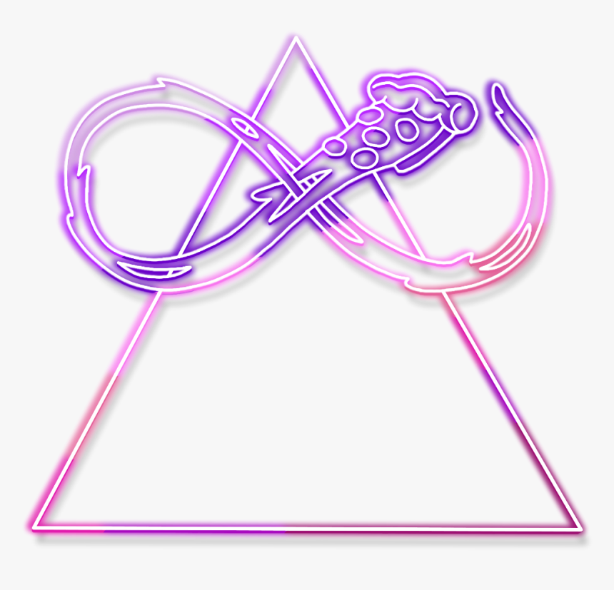 #pizza #frame #neon #glow #triangle #freetoedit #ftestickers, HD Png Download