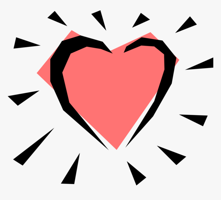 Vector Illustration Of Valentine S Day Sentimental - Heart, HD Png Download