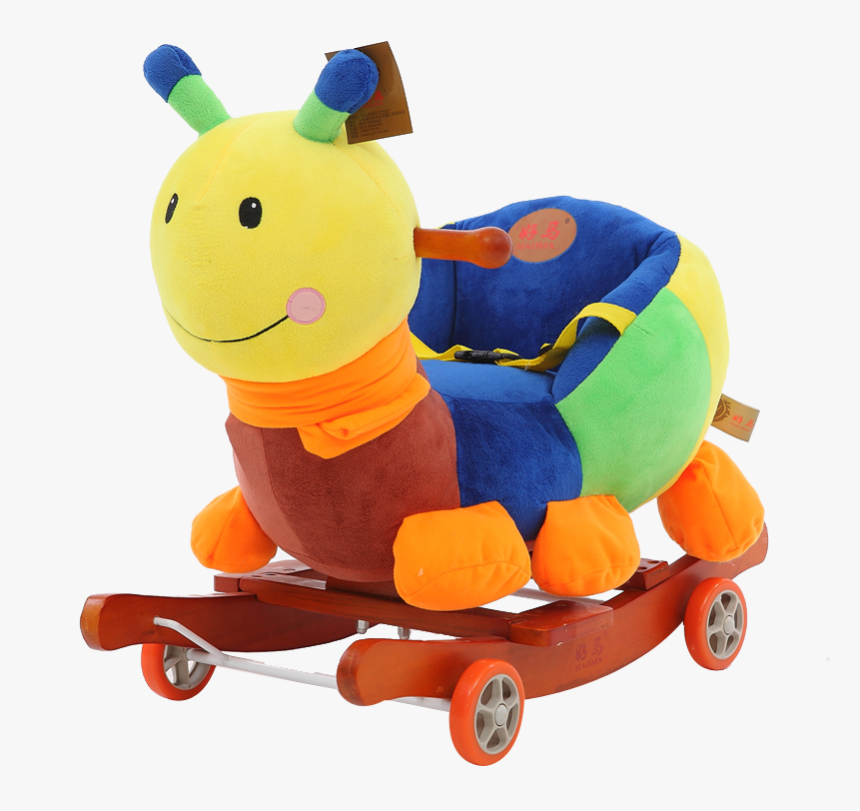 卡通音乐动物摇摇马 木马 摇摇车 玩具生日周岁礼物 1图片 - Stuffed Toy, HD Png Download