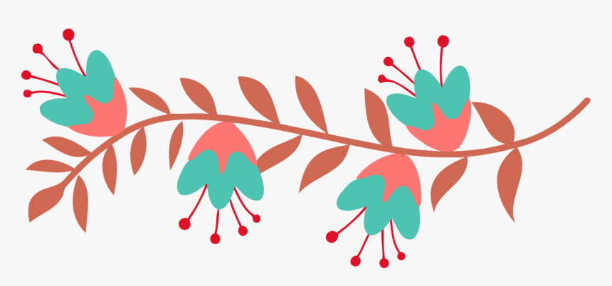 Art,petal,graphic Design - Floral Branch Design Png, Transparent Png