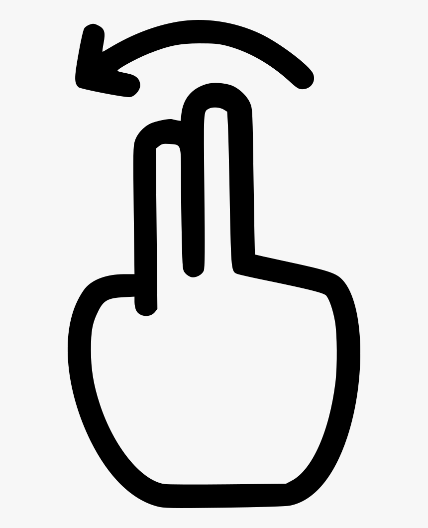 Two Finger Swipe Right Side - Icon, HD Png Download