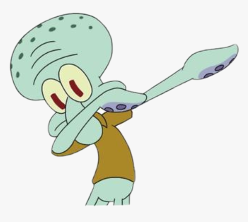 Squidward Dabbing, HD Png Download