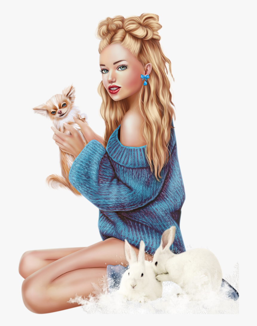 Mon Tube Femme Hivers Pour Vos Créas - Illustration, HD Png Download