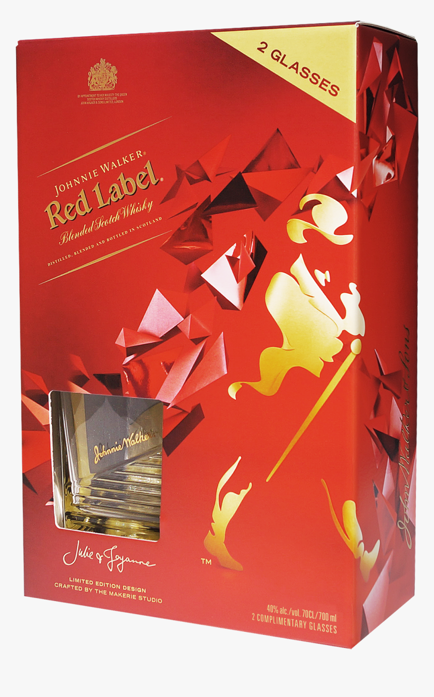 Johnnie Walker Red Glasses, HD Png Download