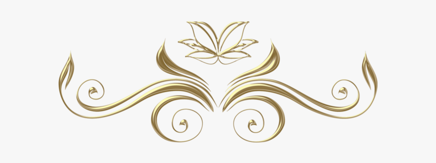 Ornement Doré Png, Transparent Png
