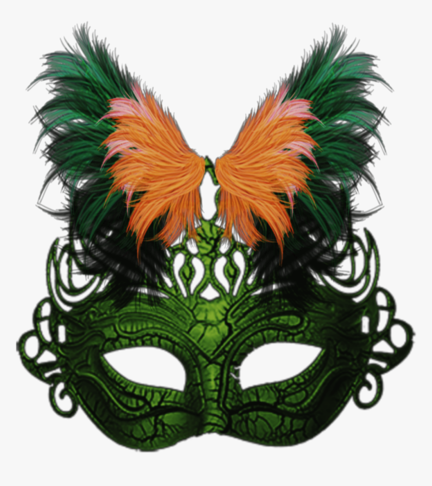 #carnival, #mask - Purple And Teal Feather Png, Transparent Png