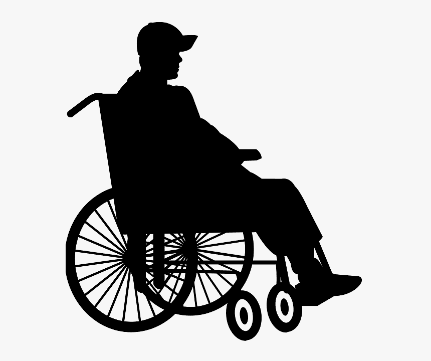 Man In Wheelchair Vector, HD Png Download