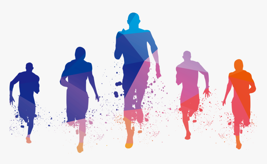 Marathon Silhouette Png, Transparent Png