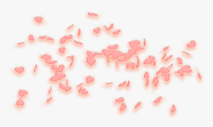 #3d #3deffect #glow #neon #heart #hearts #scatter #lights - Valentine's Day, HD Png Download