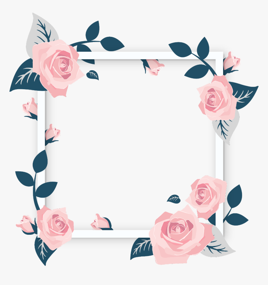 Transparent Frame Flower Png, Png Download