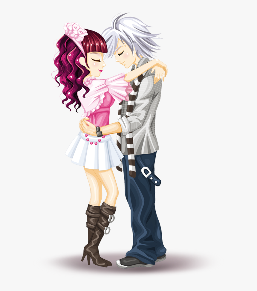 Kisspng Couple Valentines Day Illustration Hugging - Qq 秀 头像, Transparent Png