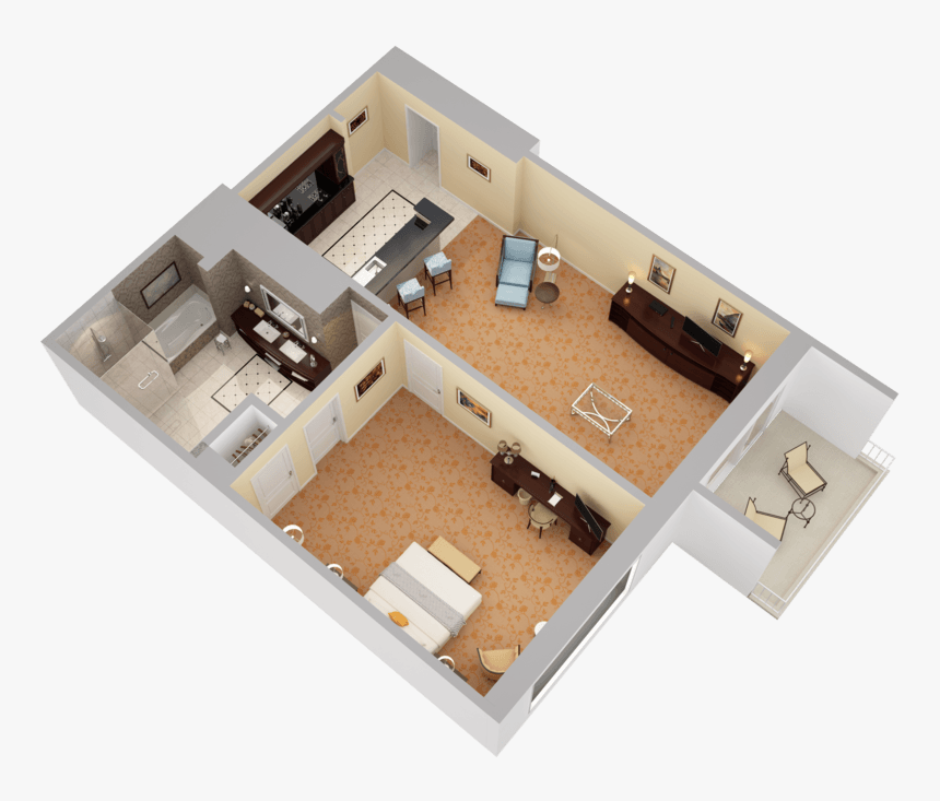 Waldorf Astoria Las Vegas Room Floor Plans, HD Png Download