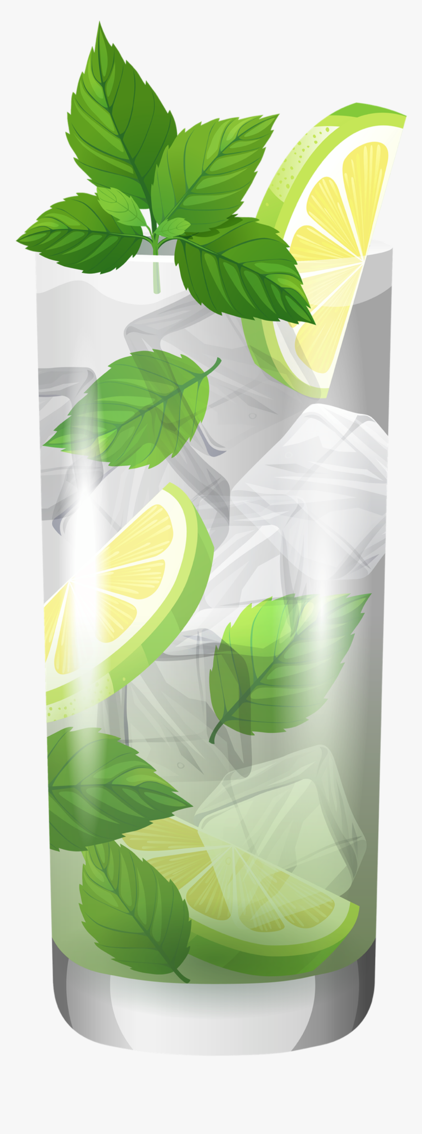 Transparent Cocktail Mojito Png Clipart - Mojito Clip Art, Png Download