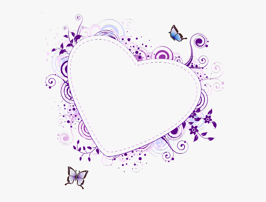Pink Heart Frame Png, Transparent Png