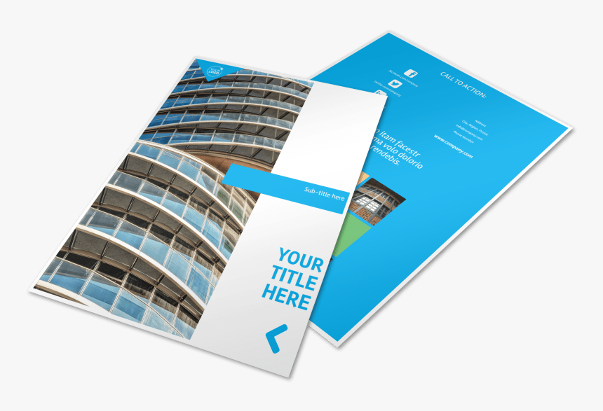 Commercial Real Estate Property Flyer Template Preview - Architecture Flyer Design Templates, HD Png Download