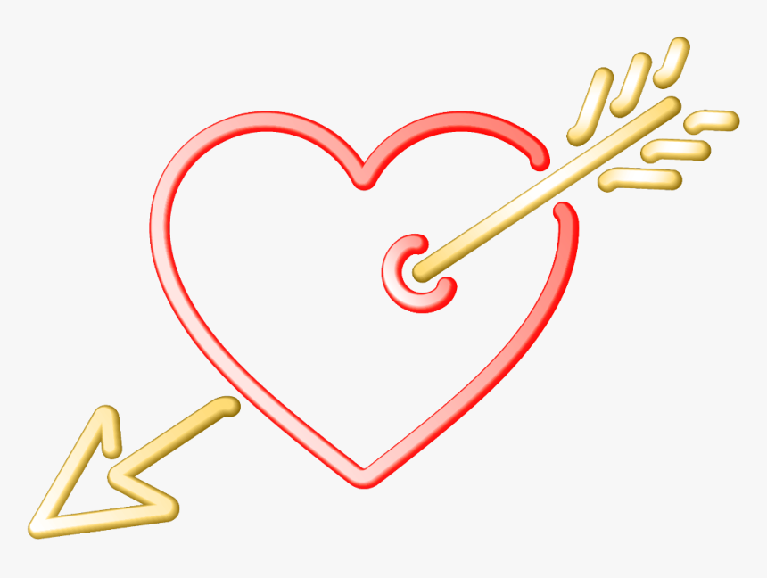 #love #heart #arrow #colorful #glitter #valentinesday, HD Png Download