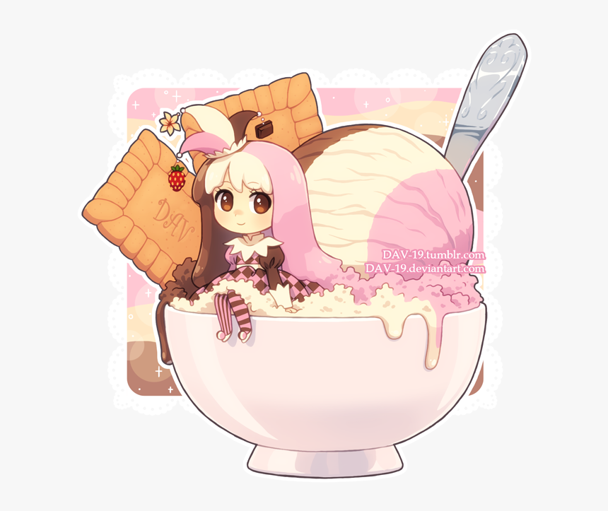 Cartoon Neapolitan Ice Cream, HD Png Download