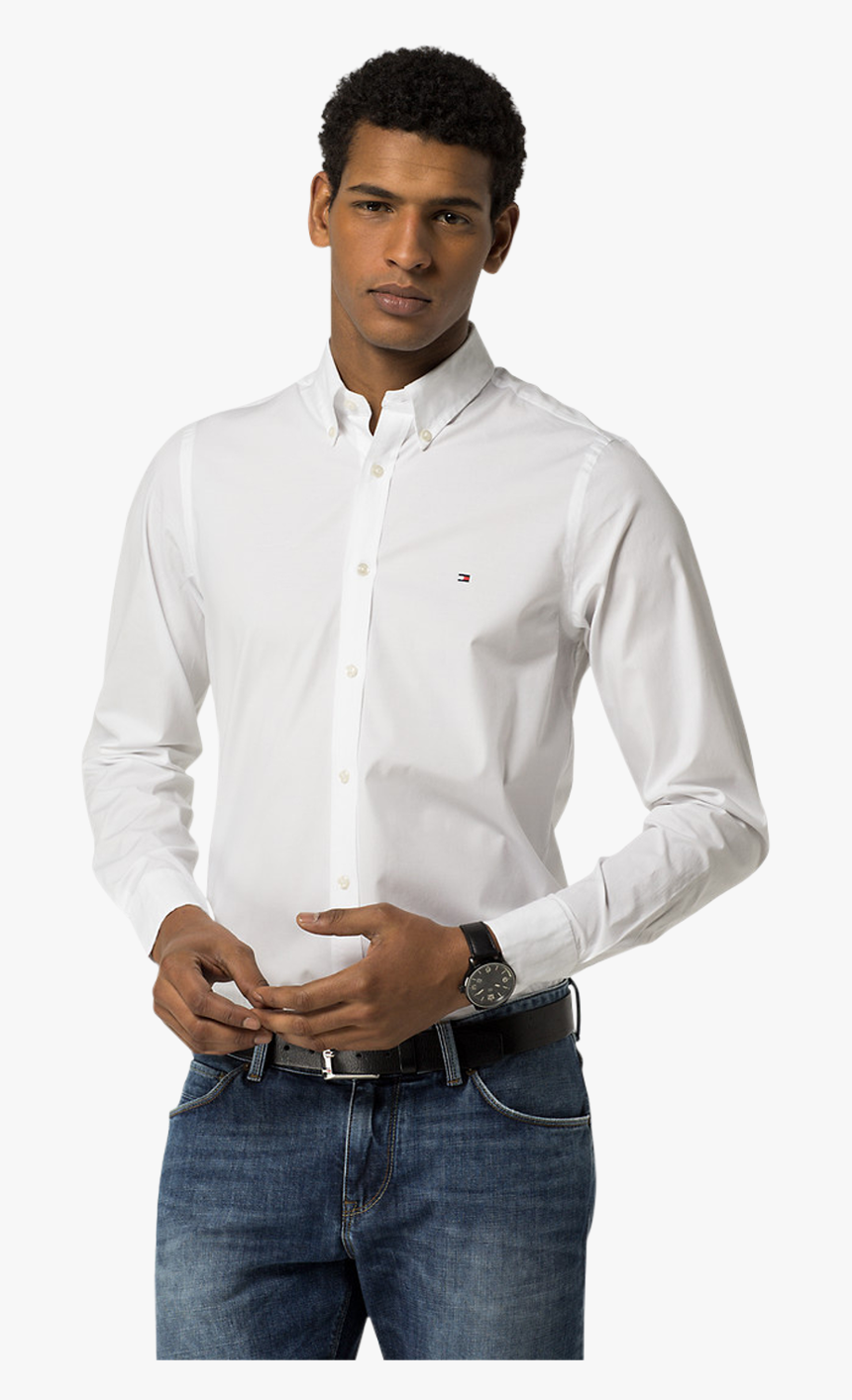 Biała Koszula Tommy Hilfiger Męska, HD Png Download