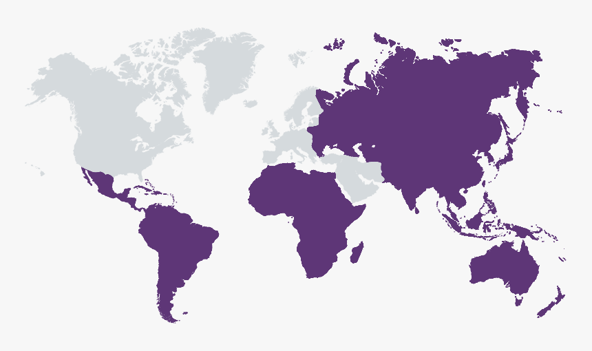 World Map Png Footer, Transparent Png