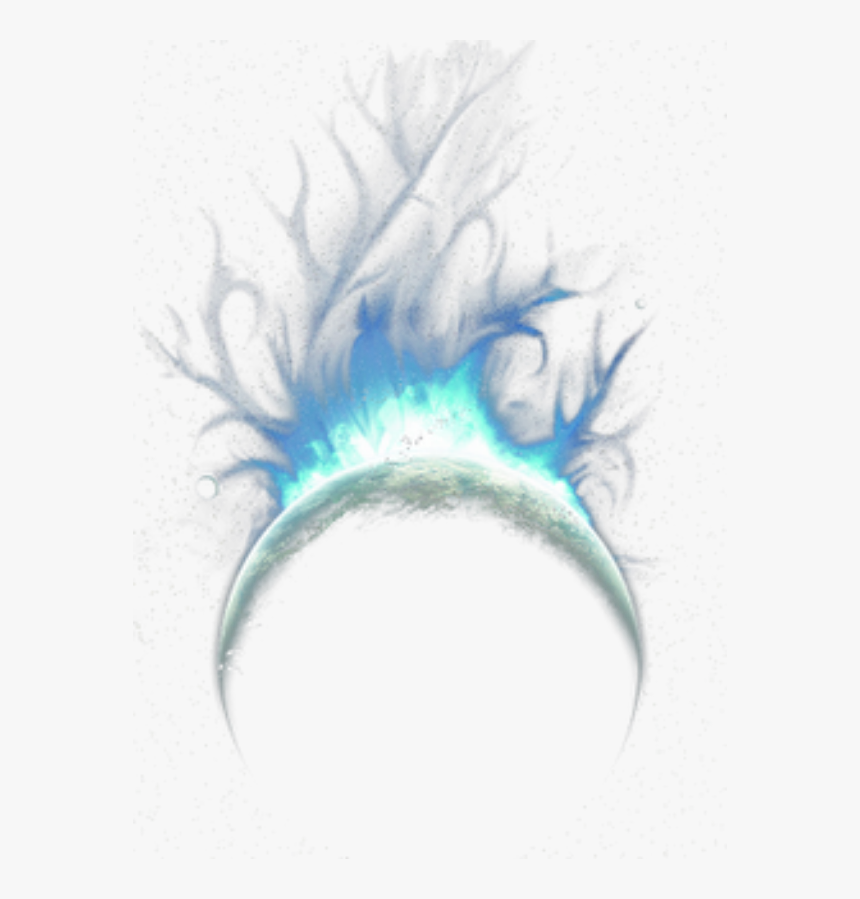 #effect #blueeffect #smoke #flames #fire #ftestickers - Headpiece, HD Png Download