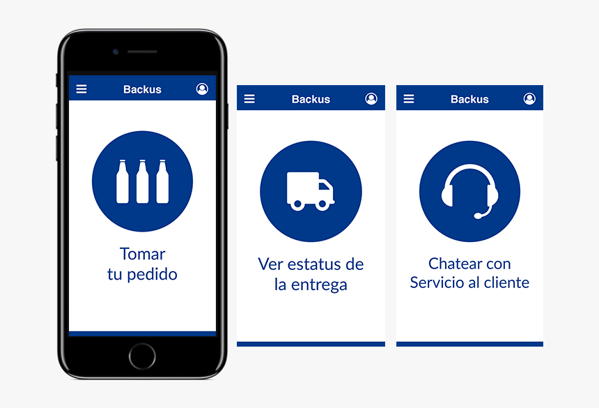 Tomar Tu Pedido, Ver Status De Tu Entrega, Chatear - Backus App, HD Png Download