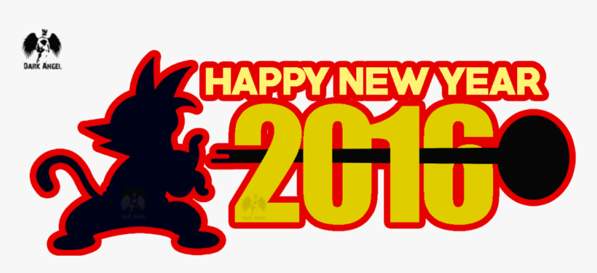 Clip Art Happy By Goku Arjundarkangel - Goku Happy New Year, HD Png Download