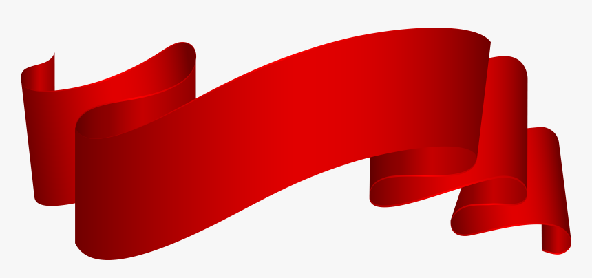 Banner Png Red - Red Deco Banner, Transparent Png