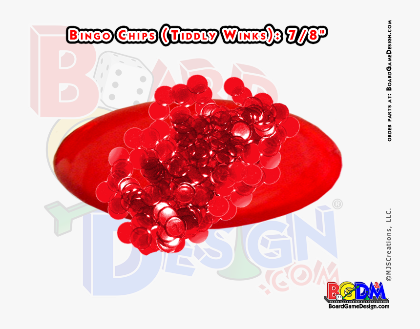 Bingo Chips, Tiddlywinks, Clear Plastic Chips Game, HD Png Download