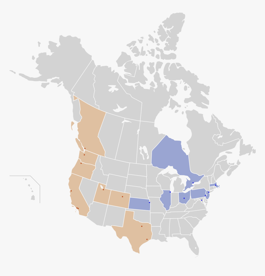 Map Of North America Png, Transparent Png