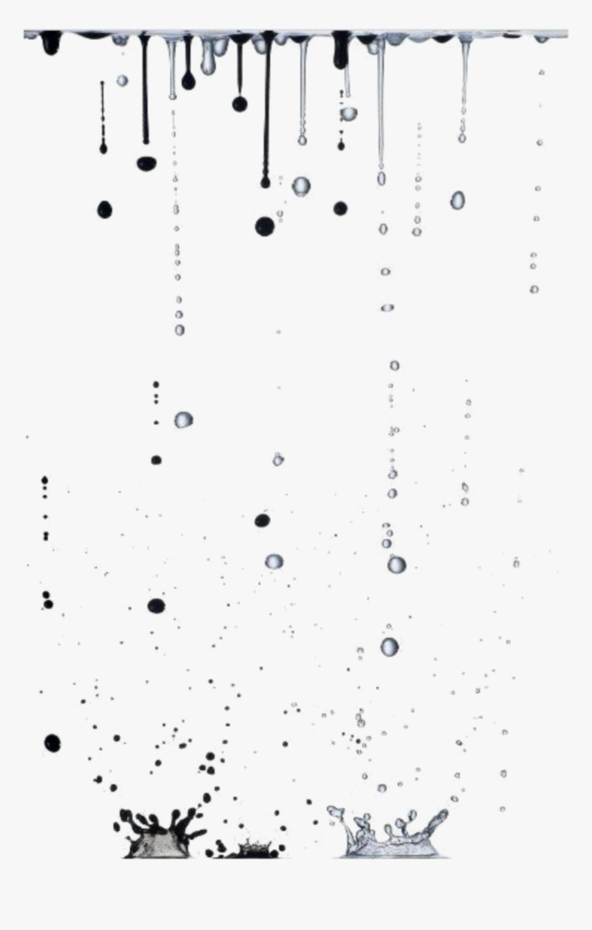 #raindrops #black #dirtywater - Shinichi Maruyama, HD Png Download