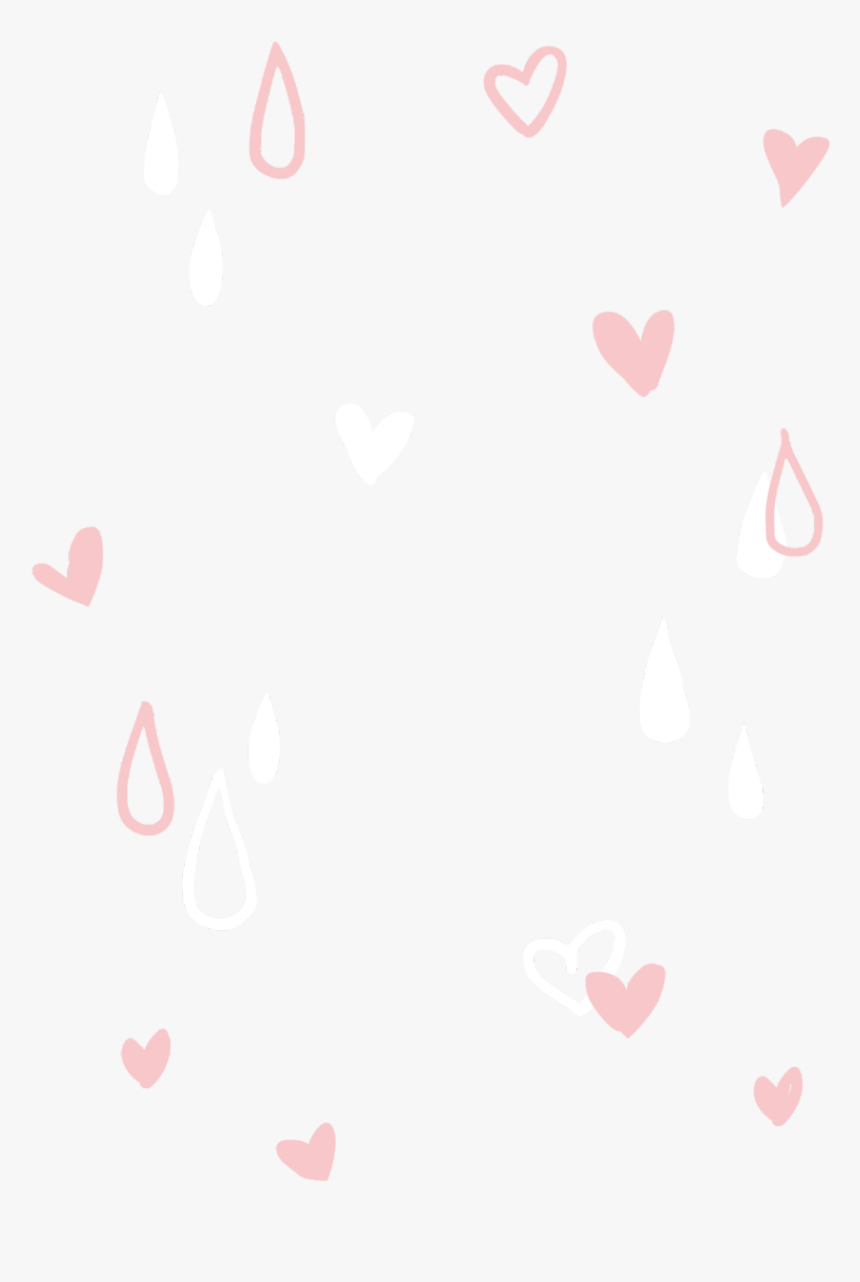 #ftestickers #overlay #shading #hearts #raindrops #pink - Heart, HD Png Download